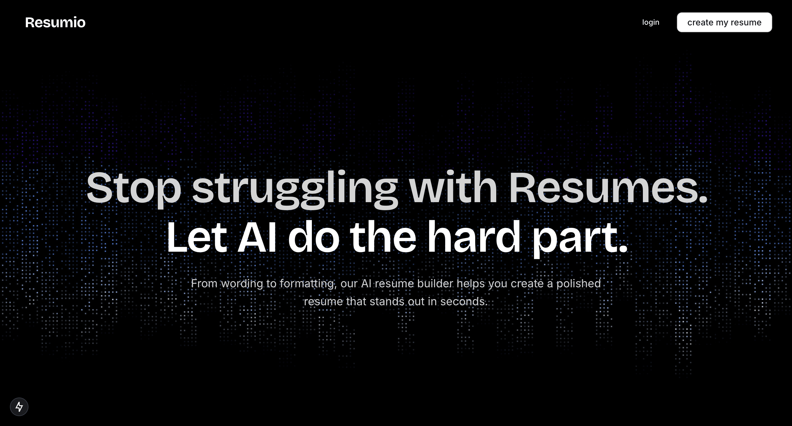 Resumio project cover